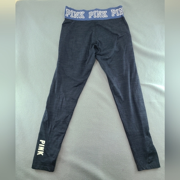 PINK Victoria's Secret Ultimate Gray Blue Leggings - Size Medium - Picture 2 of 11
